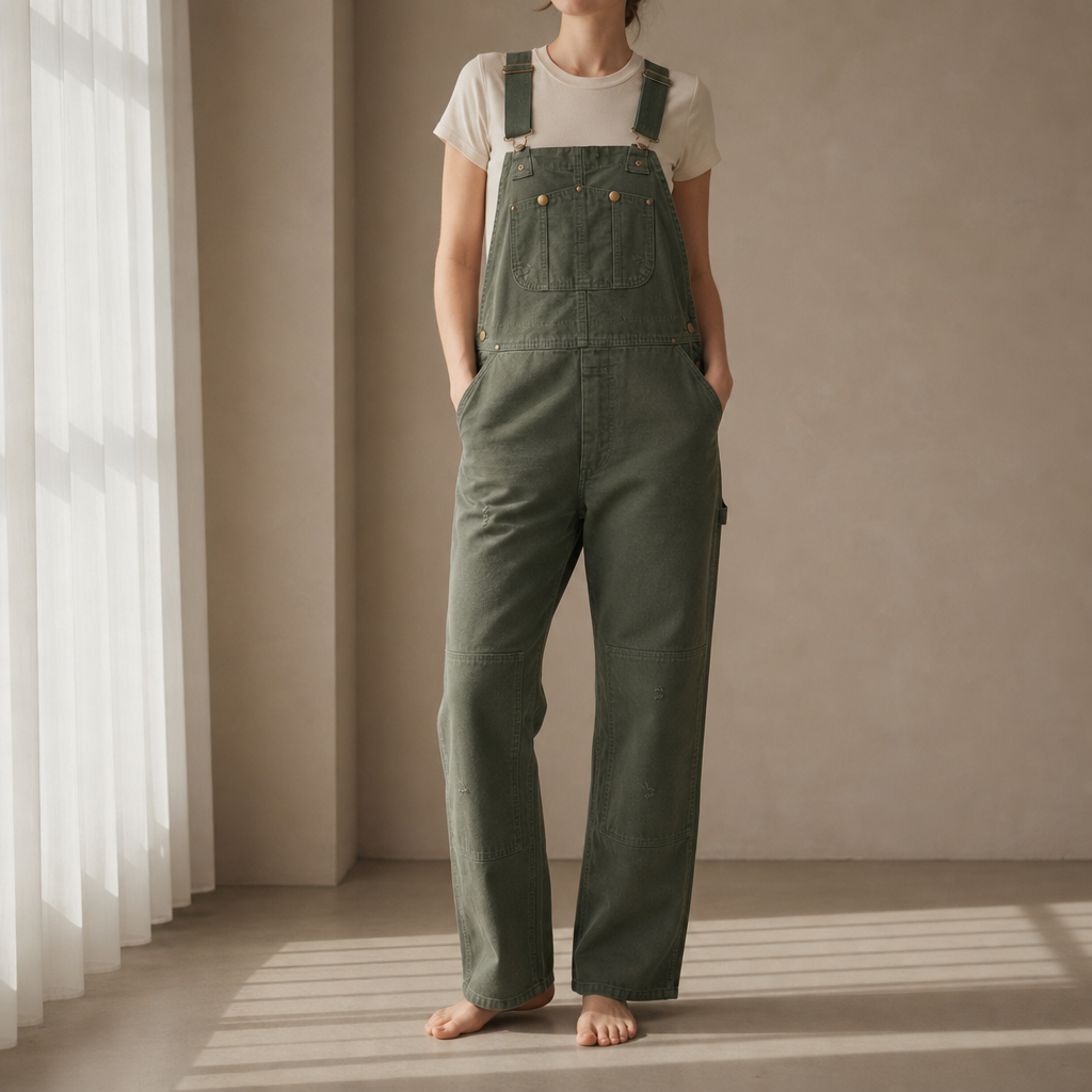 Imperia Canvas Bib Overalls in Green