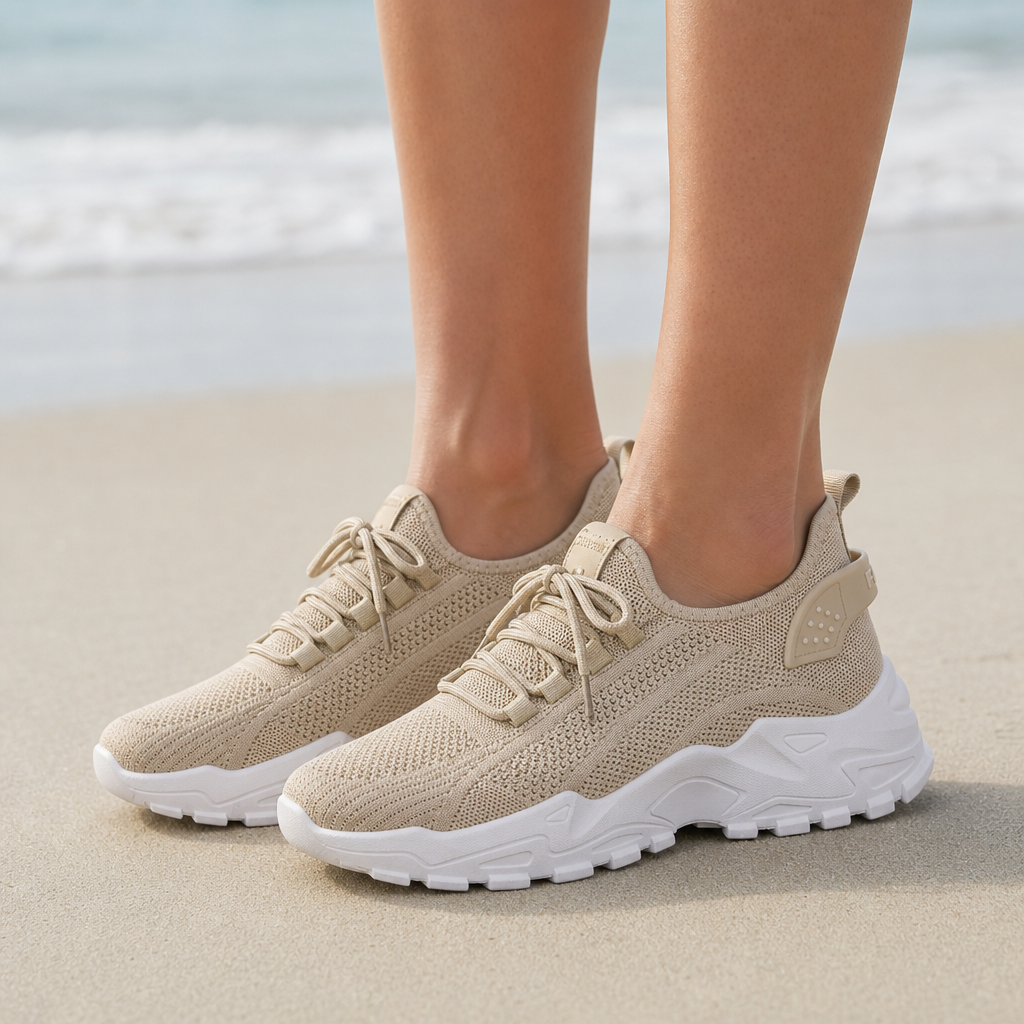 Alberobello Orthopedic Chunky Sneakers in Khaki