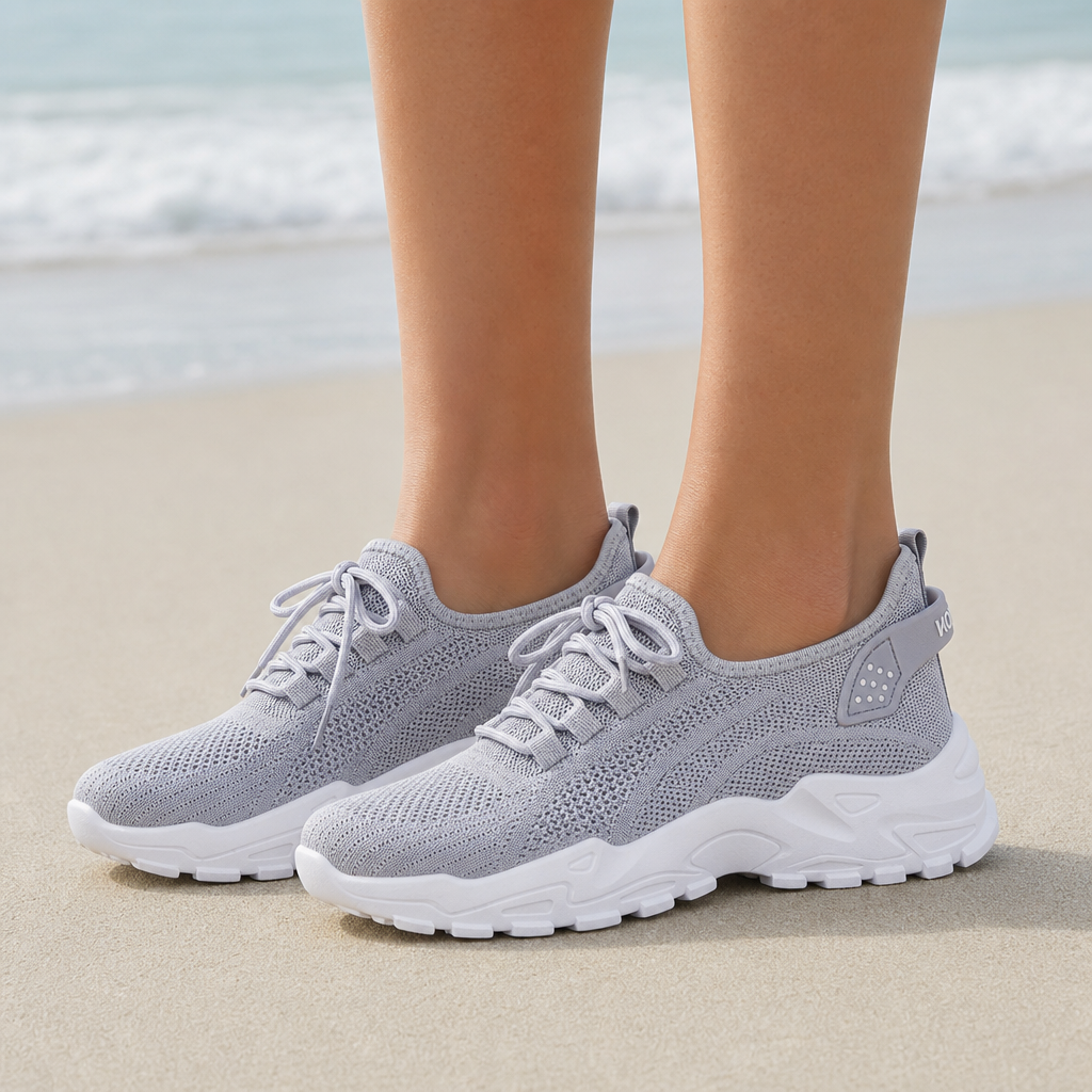 Alberobello Orthopedic Chunky Sneakers in Gray