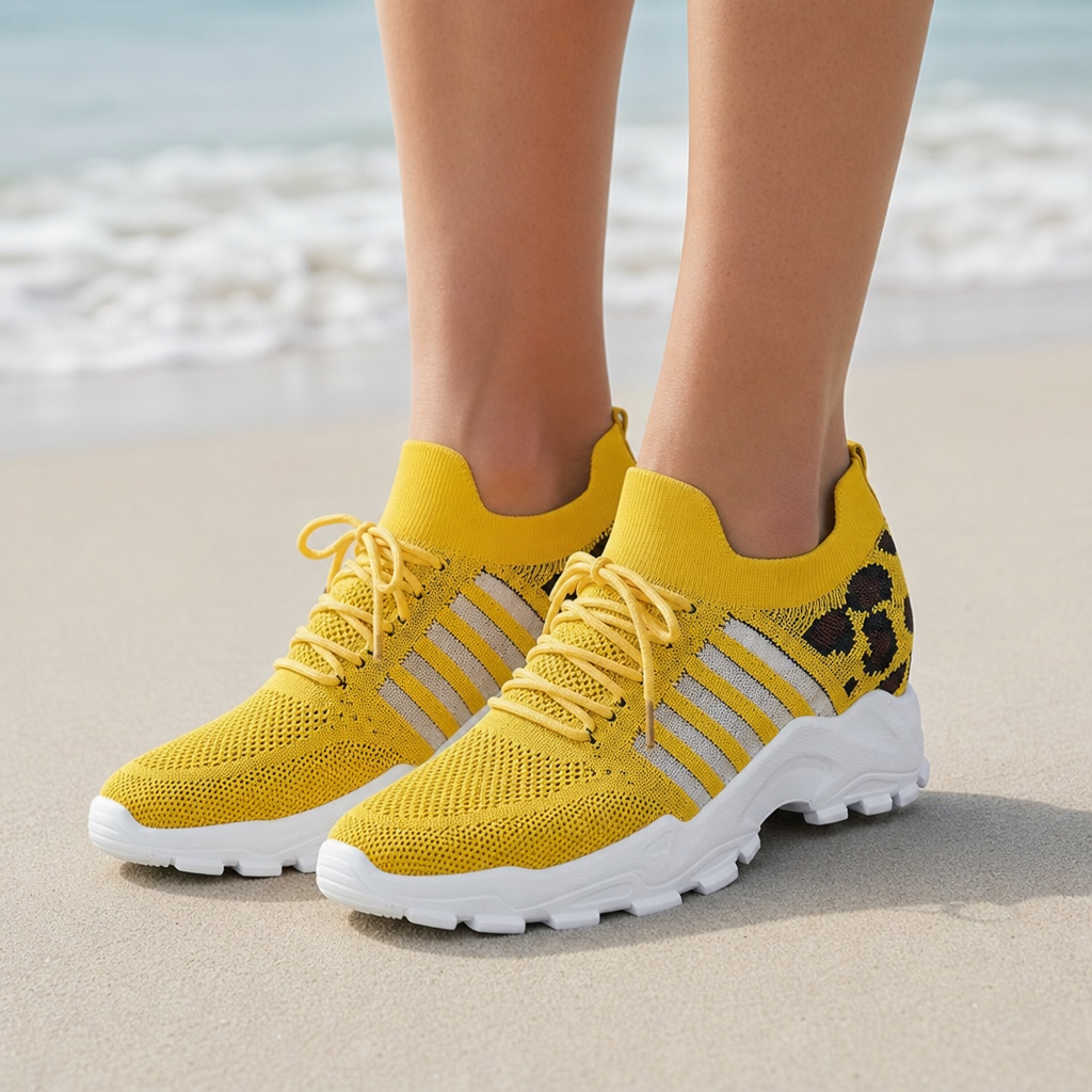 Alberobello Orthopedic Chunky Sneakers in Yellow