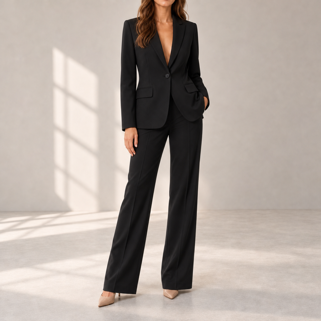 Mdina Tailored Blazer Trouser Set in Black