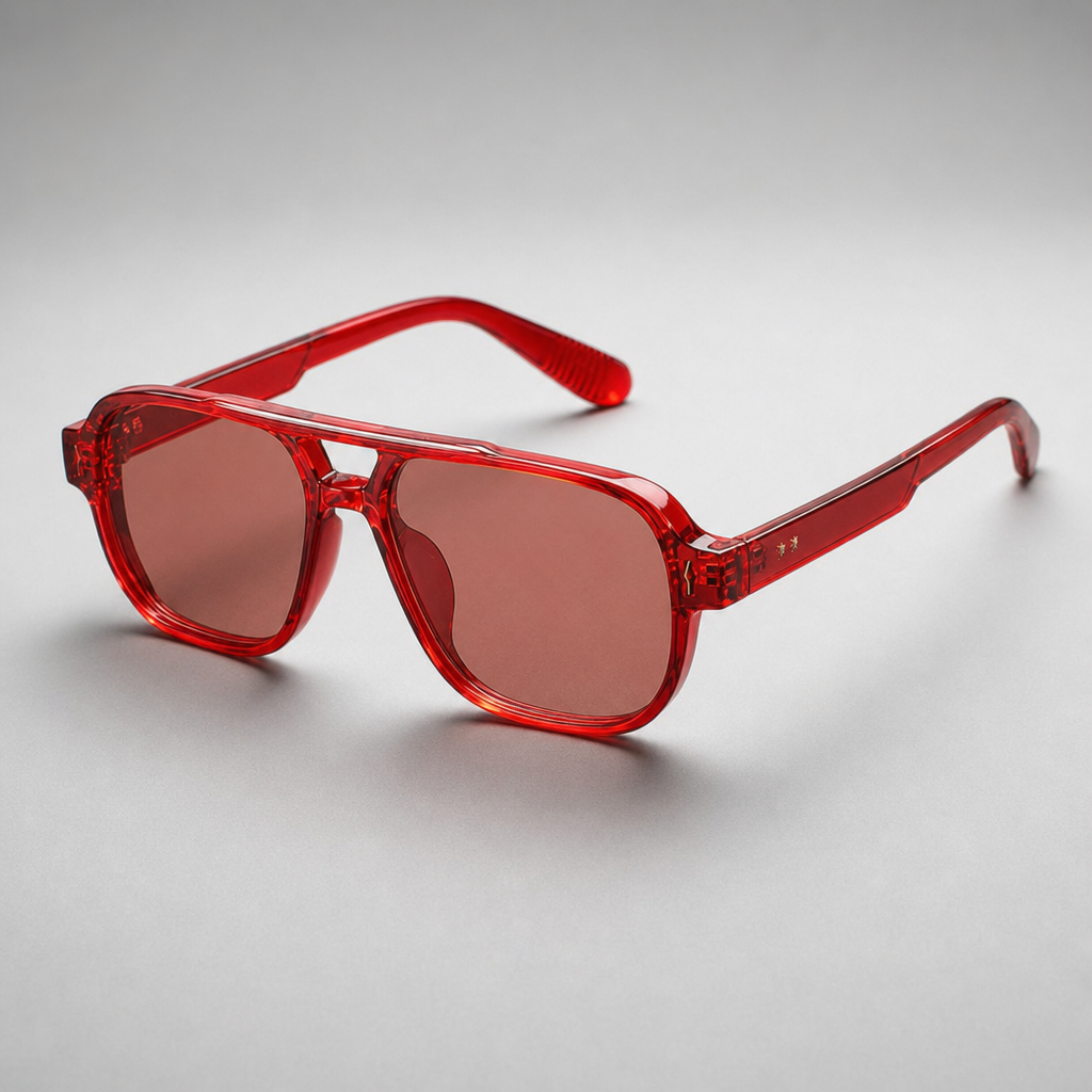 Men's Symi Sunglasses in Red