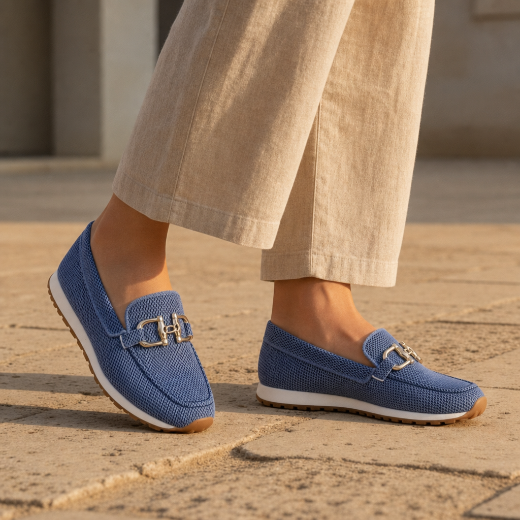 Mljet Orthopedic Bit Loafers in Blue