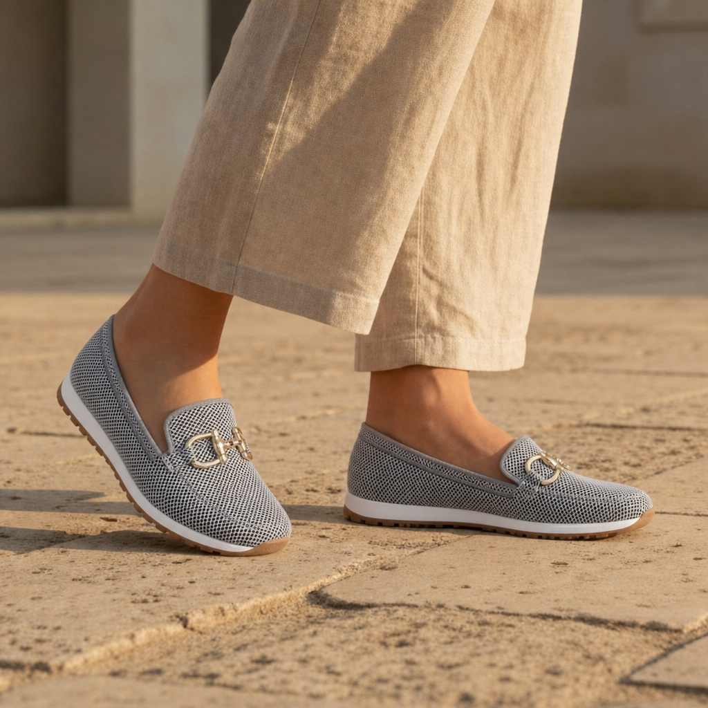 Mljet Orthopedic Bit Loafers in Gray
