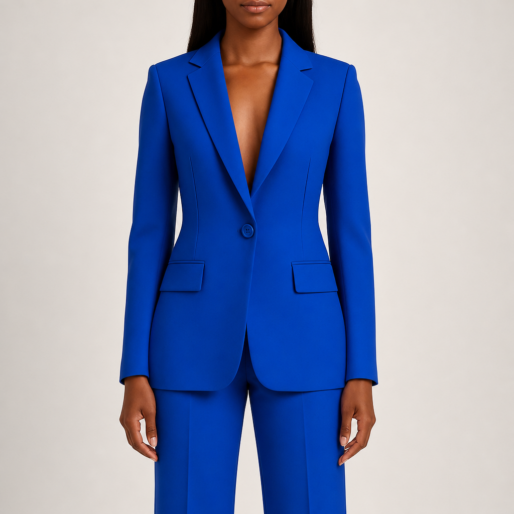 Pienza Tailored Formal Suit Set in Blue