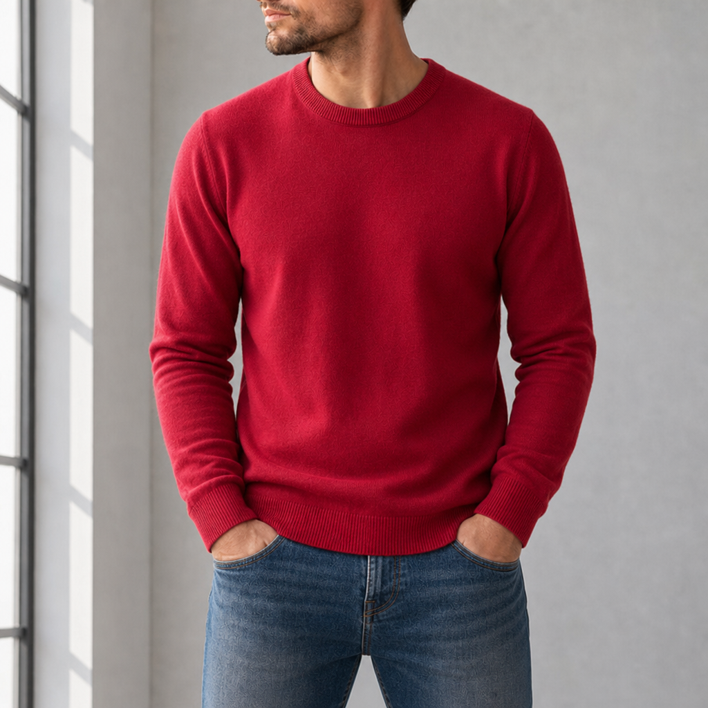 Polignano Cashmere Blend Sweater in Red